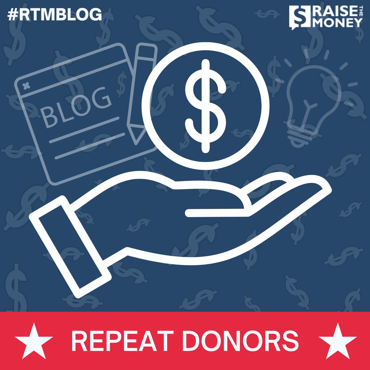 ChrisStewartAR's tweet photo. There's so much potential in your one-time donors.  Learning how to turn them into repeat donors is key to a successful campaign.

Read our post on the #RTMBlog and make sure you are #Investing in your #Investors 
--> https://t.co/M1XkTtPcbM

#RaiseTheMoney #GrowYourCampaign https://t.co/09CunzPcyA