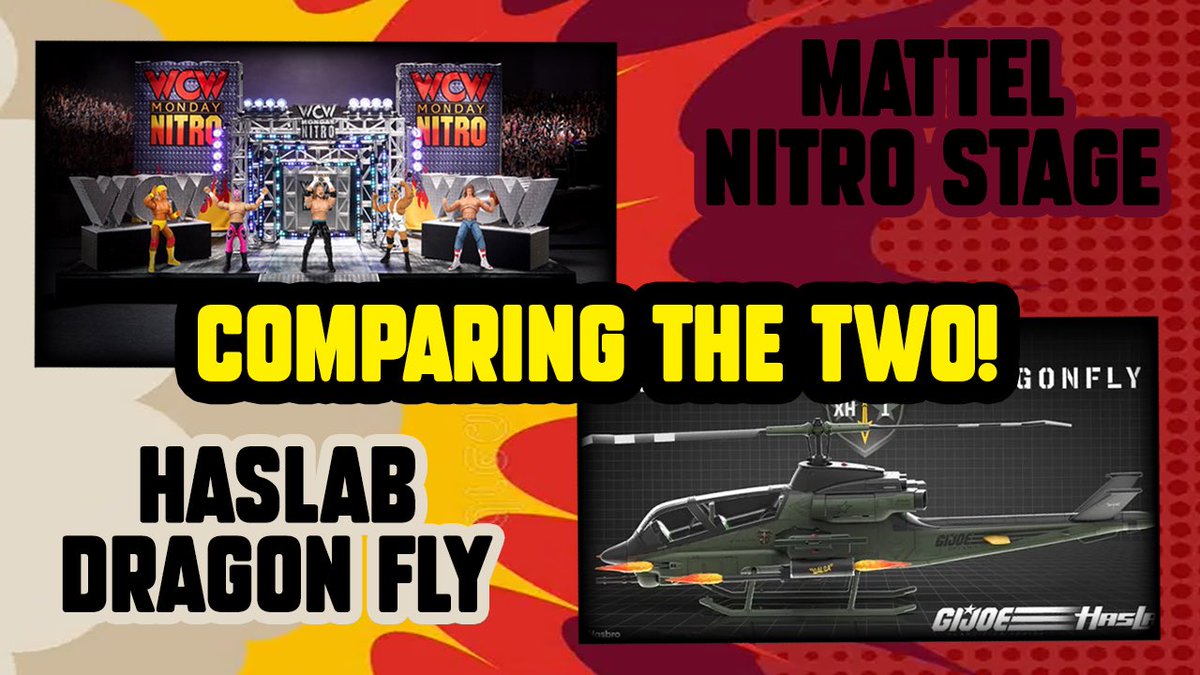 Mattel WCW Nitro Stage vs Hasbro GIJOE Classified Dragonfly! Similar But Different!? youtu.be/26MRfwk62PI #sragonfly #gijoe #scratchthatfigureitch #actionfigures #wcw #wwe #mattel #hasbro #toys #toy #elitesquad #wrestling #toystagram #gijoeclassified #hasbropulse #haslab