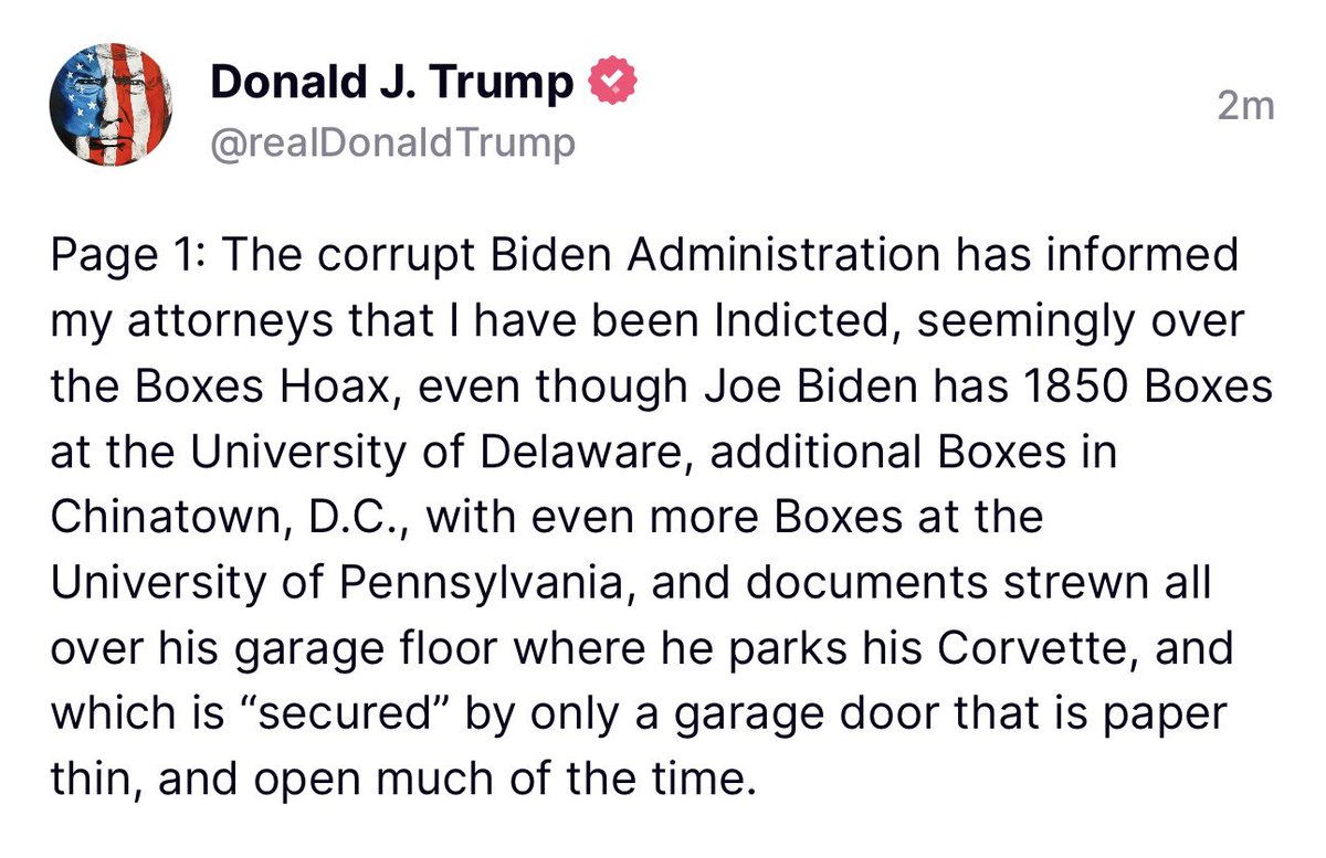 Shelby Talcott on Twitter: "🚨 Trump says his attorneys have been