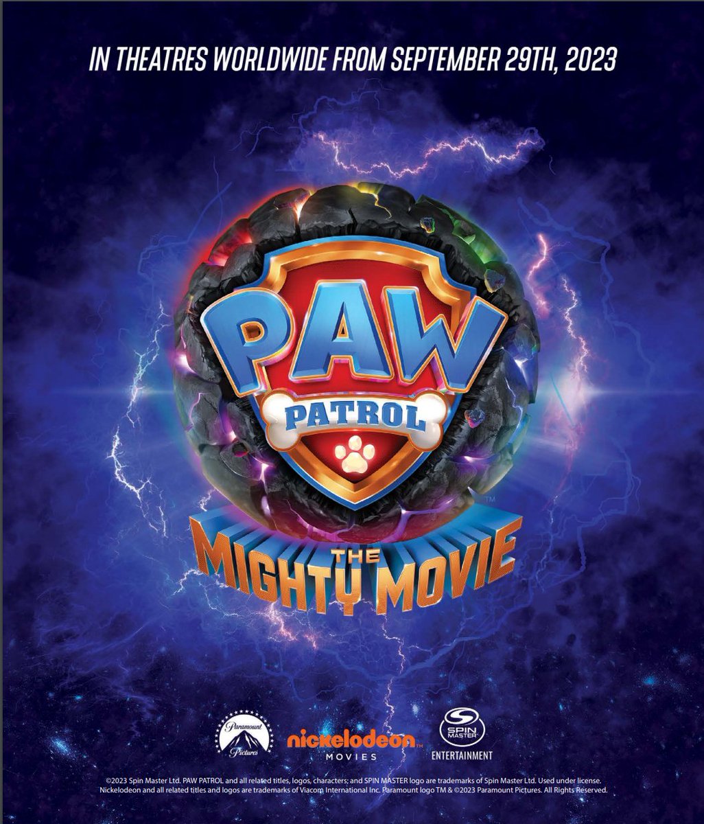 #PAWPatrol: The Mighty Movie poster!