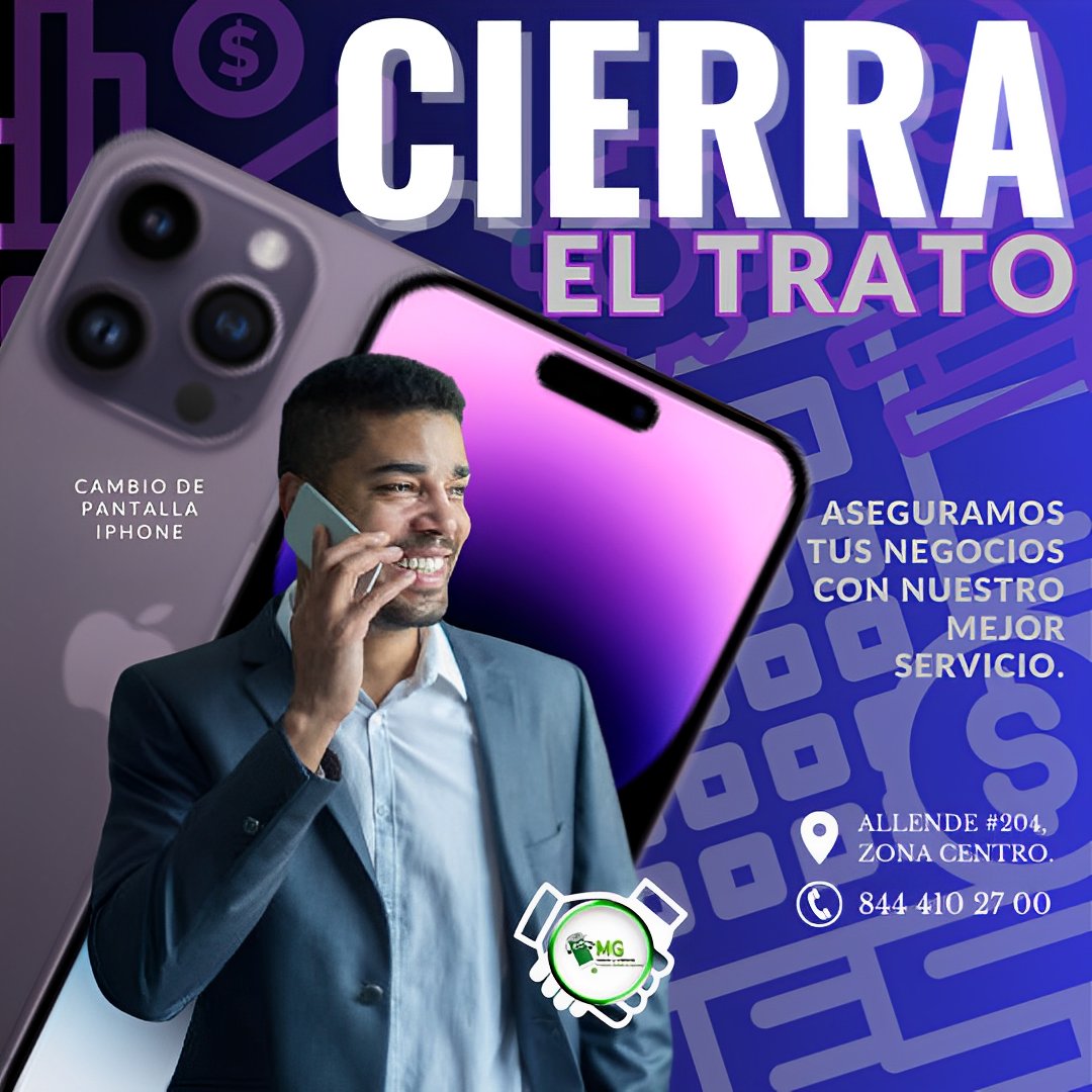 MGTabyCel's tweet photo. 𝐂𝐈𝐄𝐑𝐑�� 𝐄𝐋 𝐓𝐑𝐀𝐓𝐎 𝐂𝐎𝐍 𝐌𝐆
Cambio de Pantalla para #iPhone todos los modelos.
Aseguramos tus #negocios con nuestros servicios.
Whatsapp: 844 606 9979
ALLENDE #204, ZONA CENTRO. ENTRE ALDAMA Y VICTORIA.
:
#business #Pantalla #iPhone #Reparaciones #Saltillo #coahuila https://t.co/m8g5B3jPOp