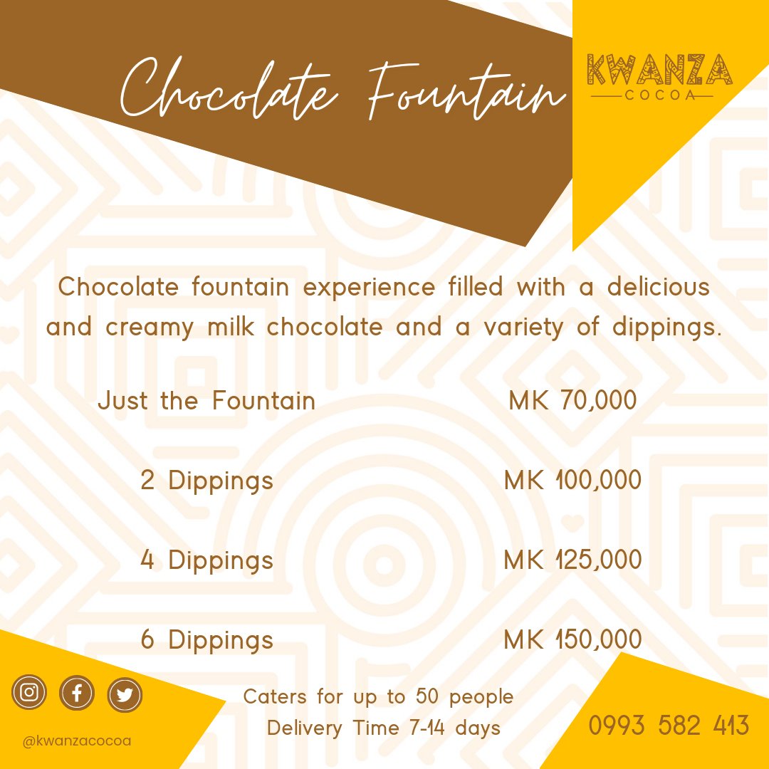 KwanzaCocoa's tweet photo. 💯🇲🇼🌳🍫 Thank you for your continued support and we can't wait to share more new products and experiences with you.
#grownandcraftedinmalawi #cocoa #cacao #chocolate #beantobar #treetobar https://t.co/9jHYAax2qo