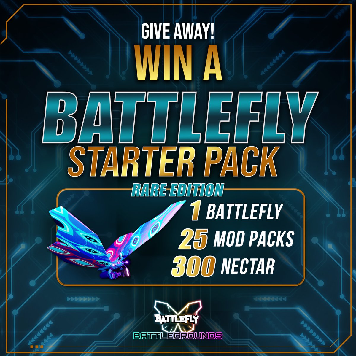 💥 Ready to make your rivals eat virtual dust in the F2P Proving Grounds on Monday?💥

Win the Rare BattleFly Starter Pack and get ready to dominate! 

You win;

🦋 1 BattleFly 
🔧 25 Mod Packs
💰 300 Nectar

RT and tag 2 friends to be in the running 

 ⏰ 3 days until launch...
