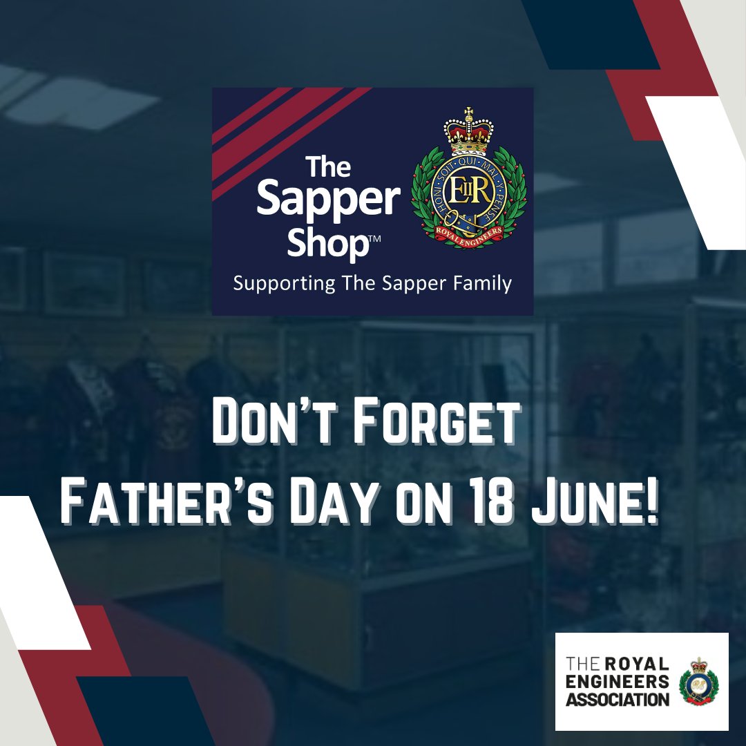 Looking for that perfect Father’s Day gift? 

sappershop.com

@sapper_shop 

#SapperFamily #RoyalEngineers #Ubique