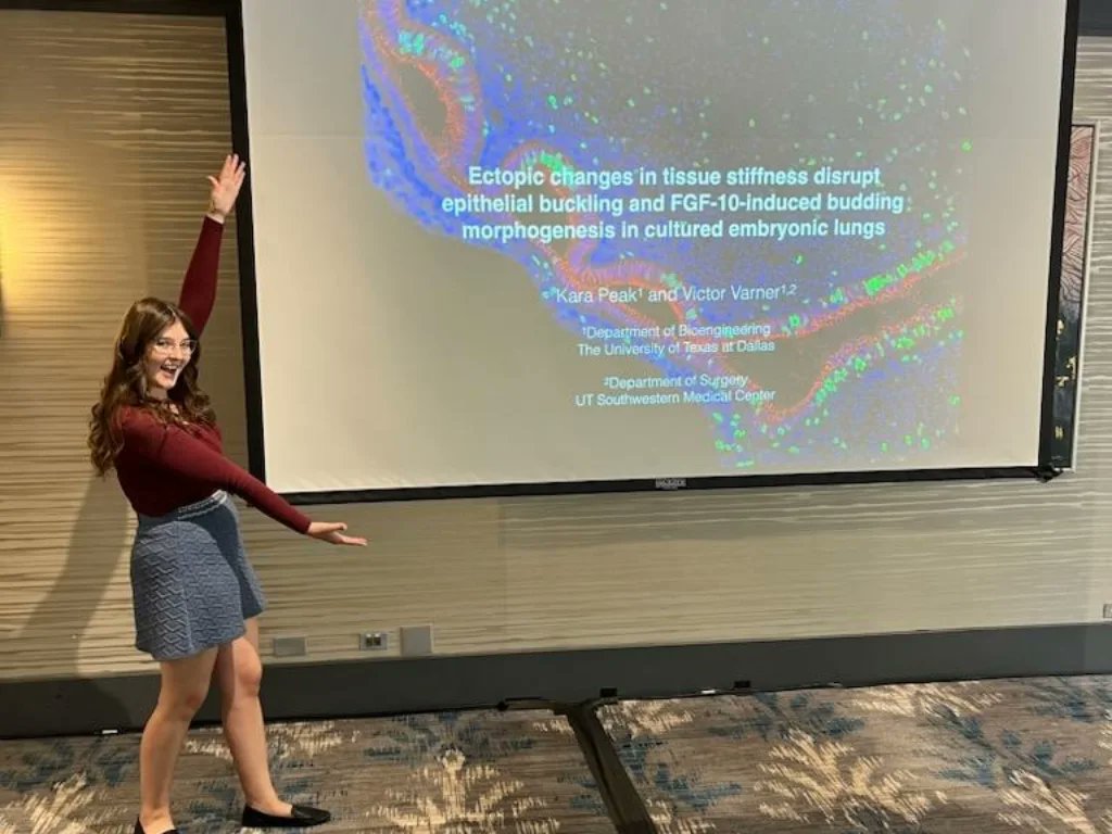 Varner Lab (@labvarner) on Twitter photo Shelby Mohr has secured the 1st position while Kara Peak <a href="/KaraPeak1/">Kara Peak</a>, has achieved the runner-up position at the Ph.D. Level Student paper competition held at #SB3C2023 <a href="/SB3Corg/">SB3C Organizers</a> Congrats to both scientists for their outstanding presentations! <a href="/bme_utd/">Bioengineering_UTDallas</a> <a href="/UTDResearch/">UT Dallas Research and Innovation</a> <a href="/UT_Dallas/">UT Dallas</a> Shelby Mohr has secured the 1st position while Kara Peak <a href="/KaraPeak1/">Kara Peak</a>, has achieved the runner-up position at the Ph.D. Level Student paper competition held at #SB3C2023 <a href="/SB3Corg/">SB3C Organizers</a> Congrats to both scientists for their outstanding presentations! <a href="/bme_utd/">Bioengineering_UTDallas</a> <a href="/UTDResearch/">UT Dallas Research and Innovation</a> <a href="/UT_Dallas/">UT Dallas</a>