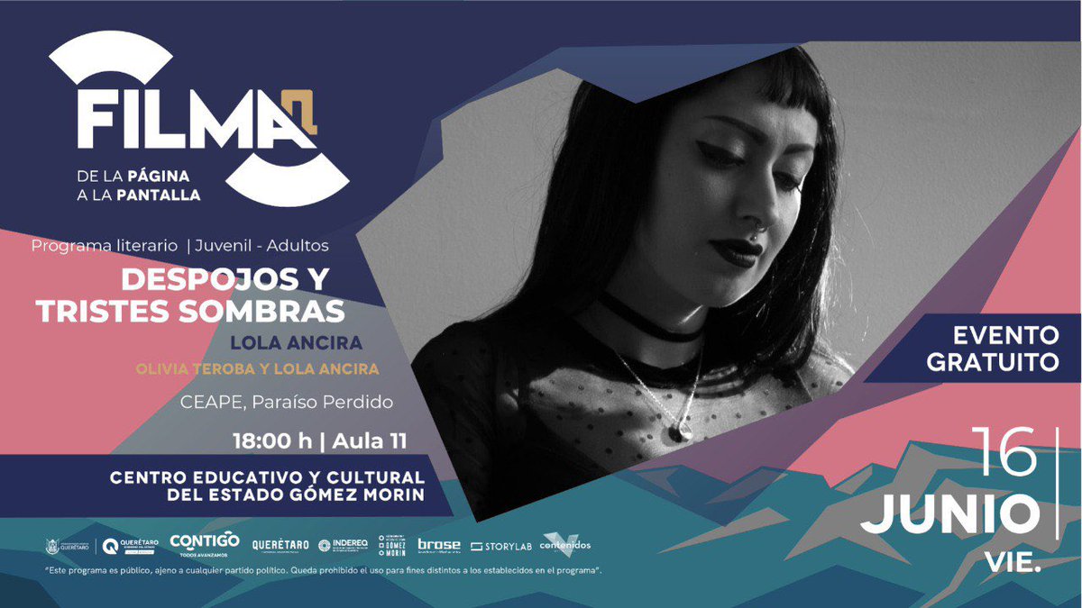 ¡Ve armando tu plan! ✍🏻

<a href="/elchascas/">Chascas Valenzuela</a> <a href="/penguinlibrosmx/">Penguin Libros México</a> <a href="/Storytel_MX/">Storytel México</a> <a href="/verollaca/">Verónica Llaca</a> <a href="/Planetadelibros/">PlanetadeLibros</a> #LolaAncira

🗓️14 al 18 de junio 
📍Gómez Morin
🎟️ENTRADA GRATUITA 

➡️Programa: bit.ly/Programa_FILMA…

#Contigo elevamos la lectura #AlSiguienteNivel 🚀