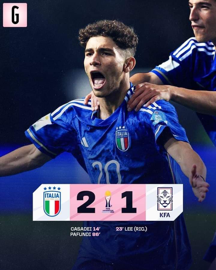 Cesare #Casadei terus mencetak gol & membawa Italia lolos ke final Piala Dunia U-20. 🤔

#U20worldcup