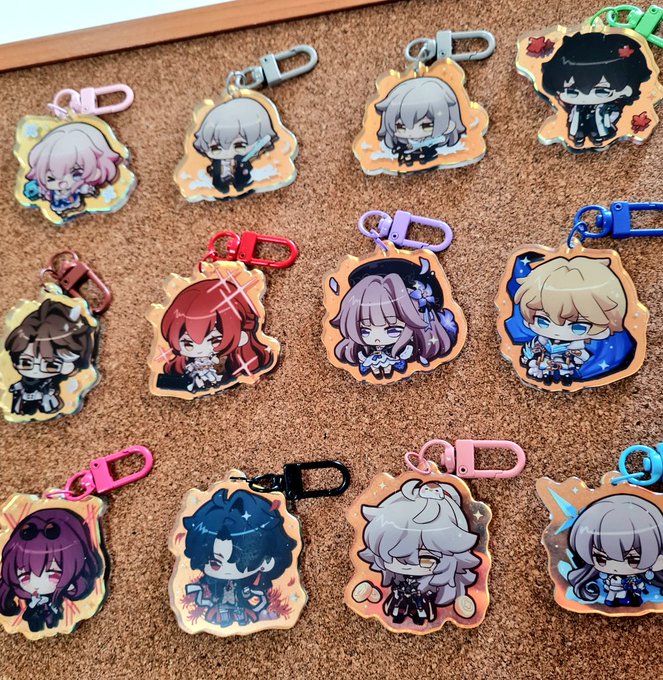 Woohooo Honkai Star Rail charms are here~ They will be available in AX and AFA Expo   #HonkaiStarRail