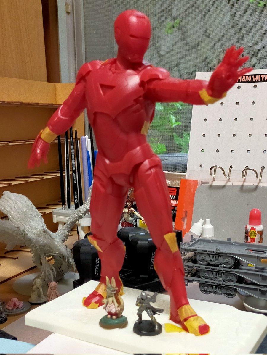 lichtm555's tweet photo. アイアンマンWIP
たまに1色塗る
#MoebiusModels
#IronMan2 https://t.co/oZBxOSOXt3