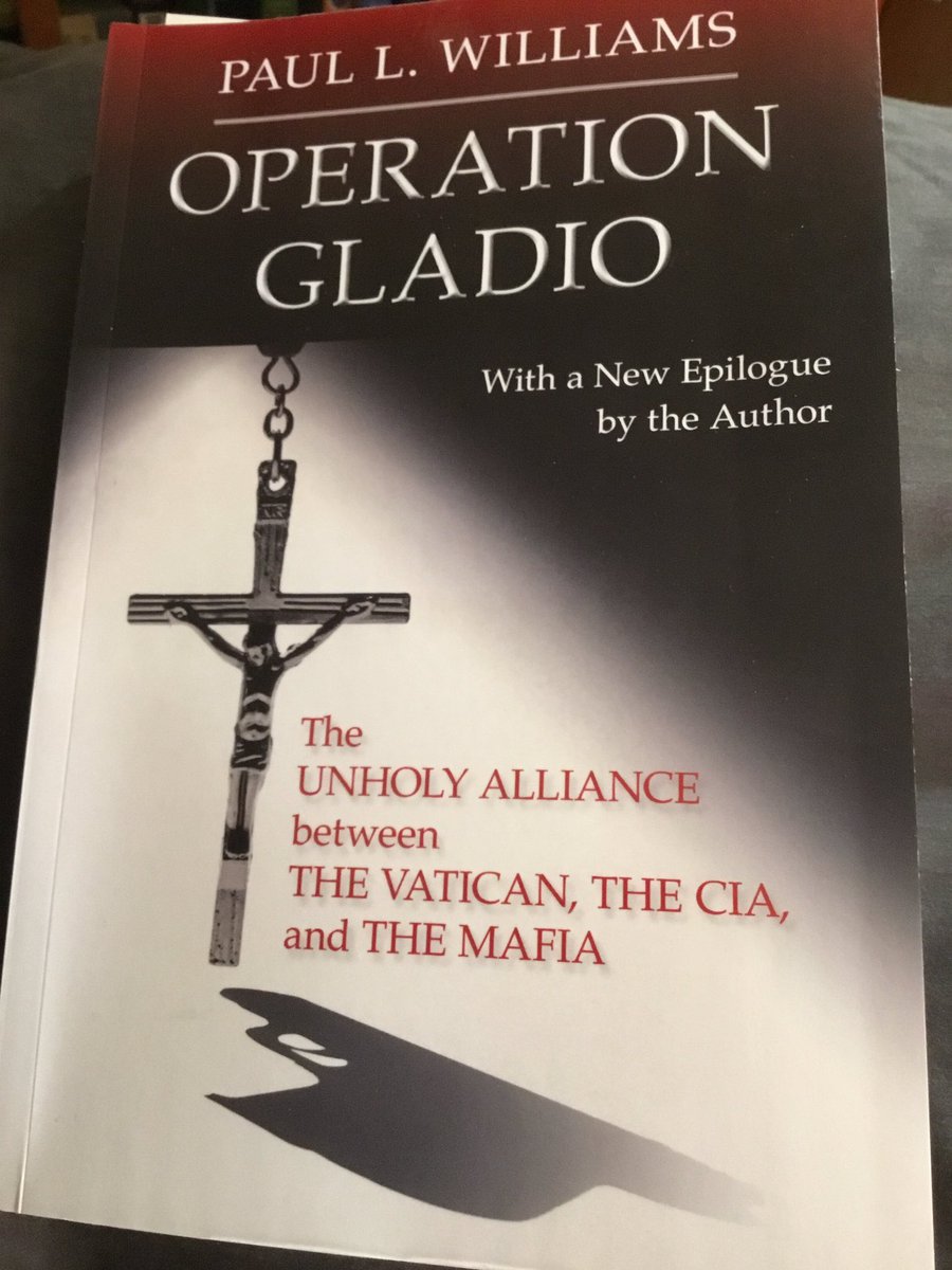 whiterabbitb0t's tweet photo. Hardly anyone knows this history. Operation Gladio details the unholy alliance between the CIA, the Vatican, and the Mafia dating back to World War 2. They used the Vatican bank to launder billions of dollars from the Mafia and CIA drug trafficking: https://t.co/JPG94V7gYM #ad https://t.co/JbgVkADJu6