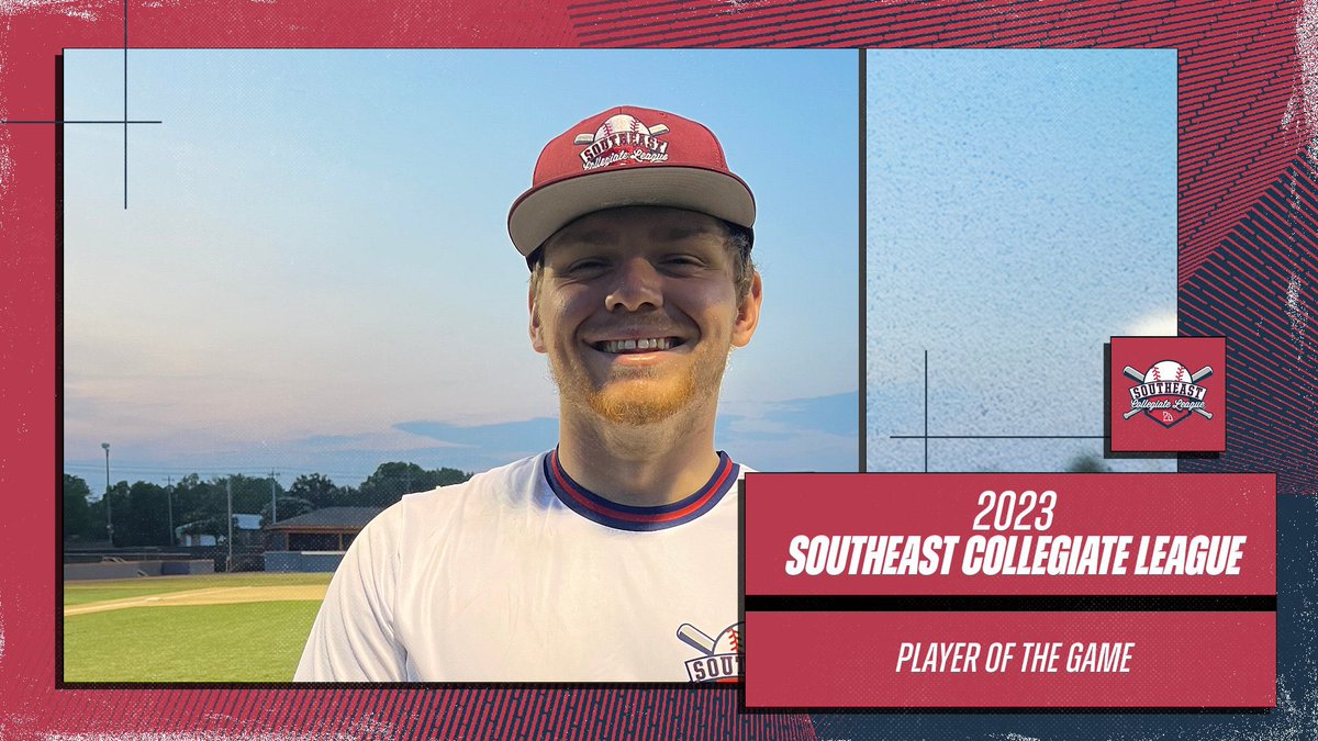⭐️ PLAYER OF THE GAME ⭐️ 
Joseph Medley: 2IP 4K 1H
Huntsville White

Roane State CC
@FollowRSCCBaseb 
#SECL