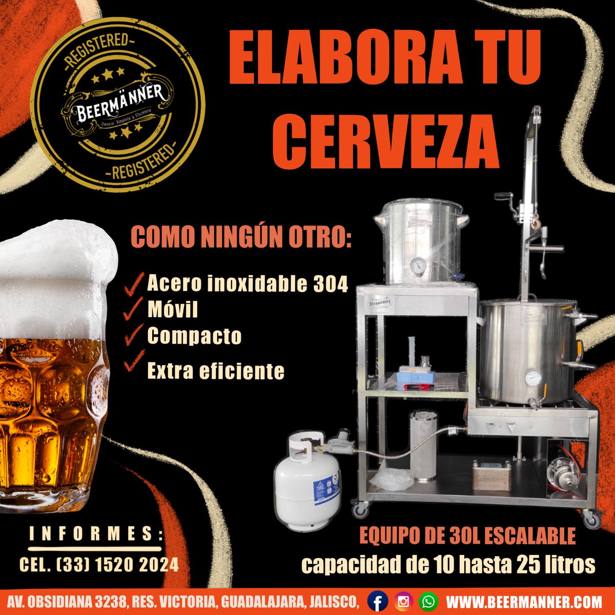 beermannermx's tweet photo. Un gran regalo para el #DiaDelPadre un #PapaCervecero que podrá hacer la mejor  #CervezaArtesanal
El #equipocervecero perfecto para un departamento o casa.
Elabora cualquier estilo de #cerveza con nuestro apoyo. https://t.co/0xZNlXjPSF