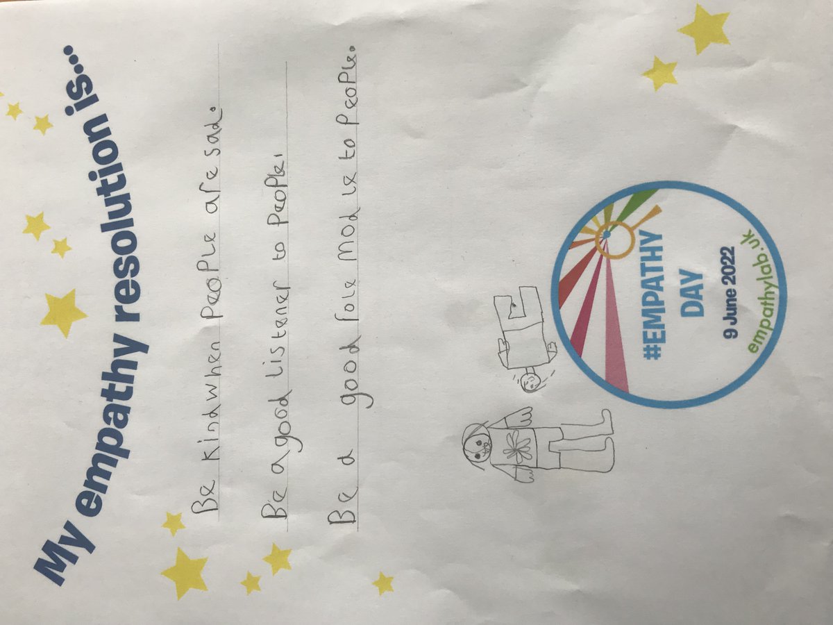 Listening to Ruby's Worry and making a resolution to show empathy to others in Year 1 and Year 2. #EmpathyDay2023