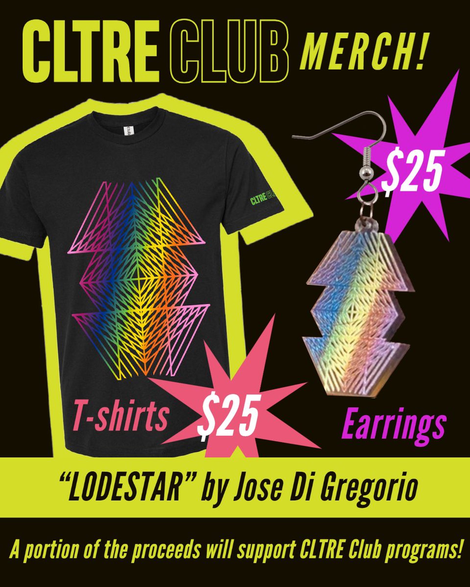 The grand opening of CLTRE Club is happening at 1409 16th Street (corner of 16th &amp; N) in downtown Sacramento this Saturday from 6-9pm!  Check out the T-shirts and earrings inspired by Jose Di Gregorio’s “Lodestar” art installation!