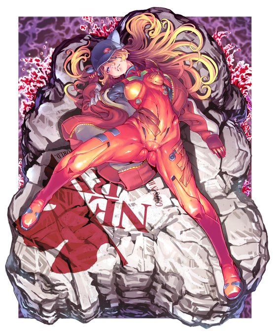 アスカの絵を再掲するのが流行っていると聞きました。(h https://t.co/xu82no0Sjp