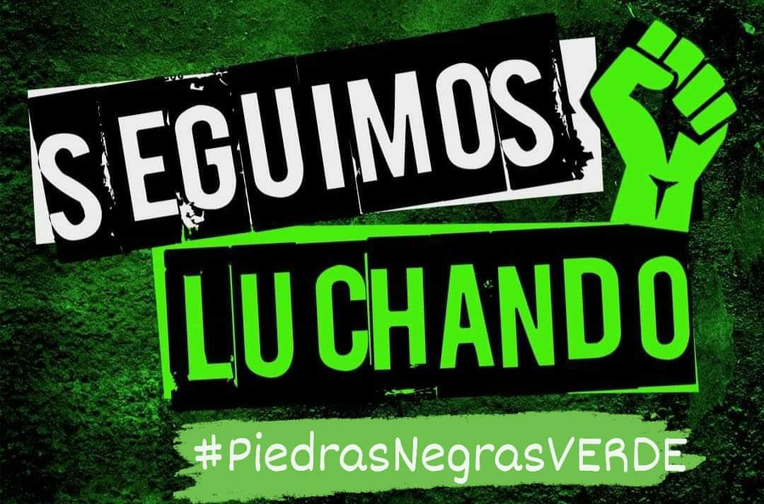 Excelente noche a todas y todos 💚.

Seguimos en la lucha por #PiedrasNegras mas #VERDE 🟢

#SumatealVERDE #AquiCabemosTodos 😎
