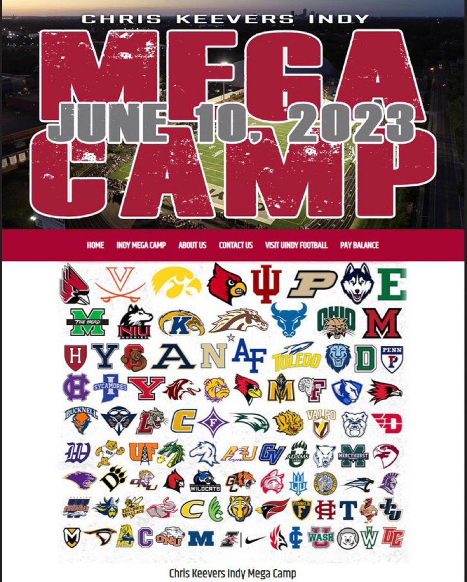 DanielVanCamp2's tweet image. Who else is heading to the @UIndyFB Mega Camp on Saturday?  
@LFHS_Scouts @qbwon @CoachBigPete @DeepDishFB @EDGYTIM @PrepRedzoneIL #GoScouts