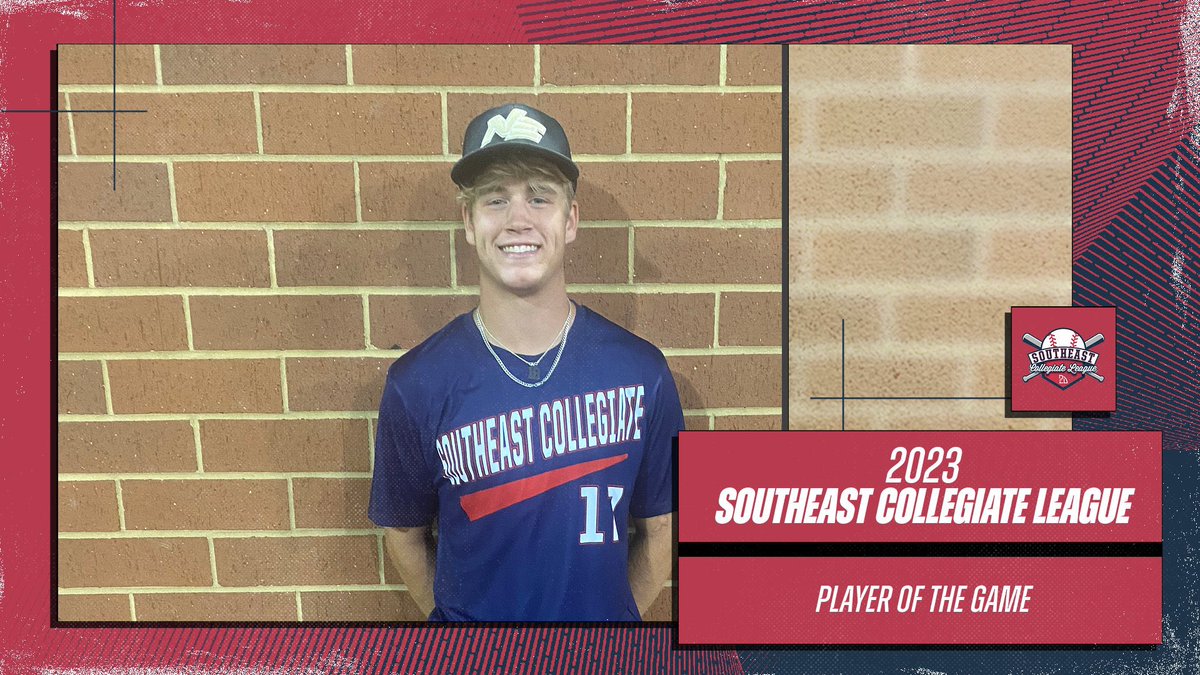 SECollegiate League (@secollegiatelge) on Twitter photo ⭐️ PLAYER OF THE GAME ⭐️
Brodey Lentz: (<a href="/brodey_lentzz/">Brodey Lentz</a>)
Northeast Mississippi CC
<a href="/NEMCCBASEBALL/">Northeast Baseball</a>
#SECL ⭐️ PLAYER OF THE GAME ⭐️
Brodey Lentz: (<a href="/brodey_lentzz/">Brodey Lentz</a>)
Northeast Mississippi CC
<a href="/NEMCCBASEBALL/">Northeast Baseball</a>
#SECL
