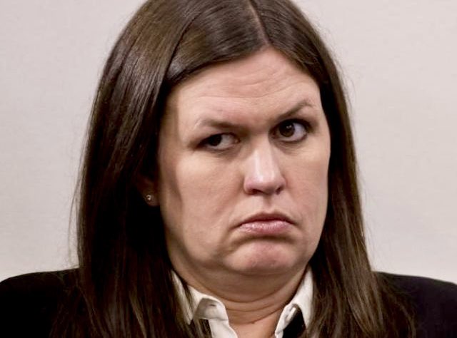 JerseyFreshest's tweet image. Sarah Huckabee Sanders when reached for comment on the #TrumpIndicment: