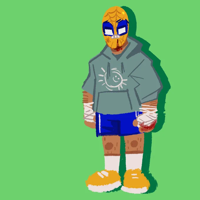 Spidersona, I have no personality to put into the design but I did boxing for like a couple of months ages ago so that should count for something