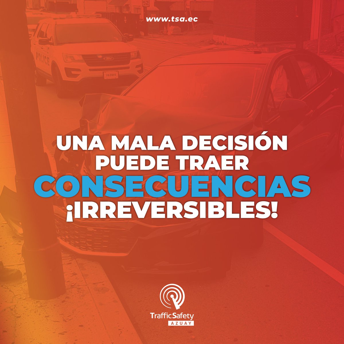 tsazuay's tweet photo. 🚦⚠️ Respeta las señales de tránsito. Una mala decisión puede tener consecuencias irreversibles. #RespetoVial https://t.co/GtP7tuWMmo
