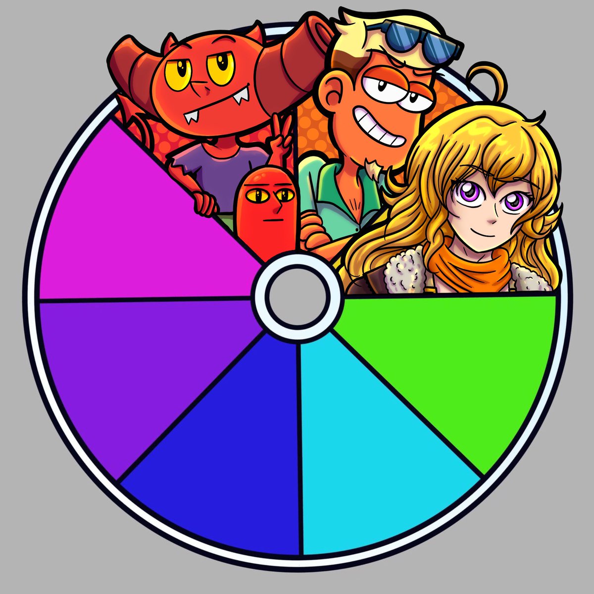 Well we all knew a #RWBY character was going to end up in here at some point! 😂 Yellow for Yang Xiao Long! Next we got that limey green color! Followers, give me suggestions! 💚

#colorwheel #colorwheelchallenge #fanartchallenge