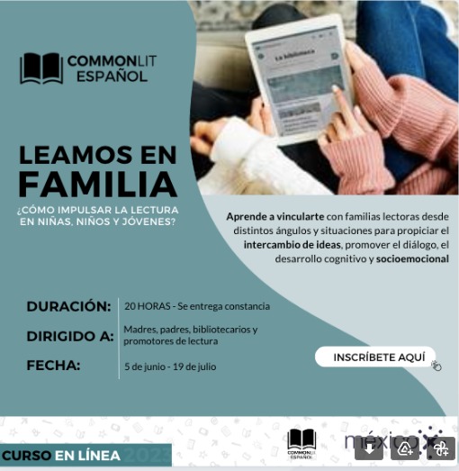 ComunidadUNETE's tweet photo. ¿Quieres impulsar la lectura en tus estudiantes? 
¡Únete al programa Leamos en Familia!

¡Promueve el diálogo, el desarrollo cognitivo y socioemocional en niños y jóvenes! 

#LeamosEnFamilia #LecturaParaTodos #Niños #Jóvenes #FamiliasLectoras

Inscríbete: https://t.co/bmJMm9AQmz https://t.co/gKuBCB3aVT