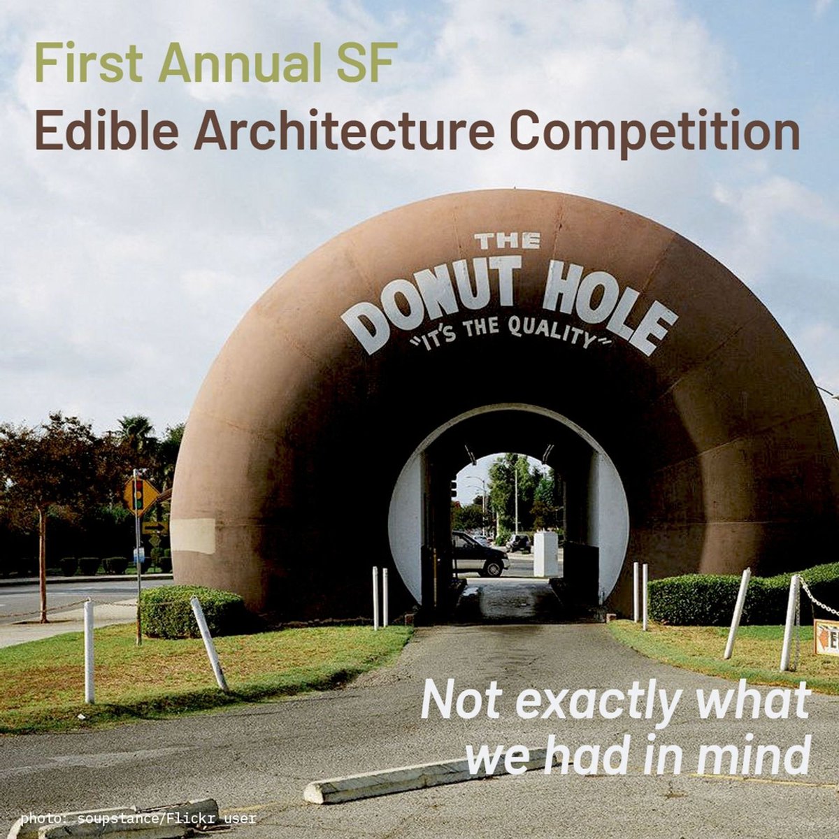 Want to be on "The Great British Baking Show"? This is like that but...different. Pro or amateur - enter the  SF Edible Architecture Competition. Kids division, too. Register  by June 7. Bring your creation to the show on June 10. #ediblearchitecture
masonkirby.com/ediblearchitec…