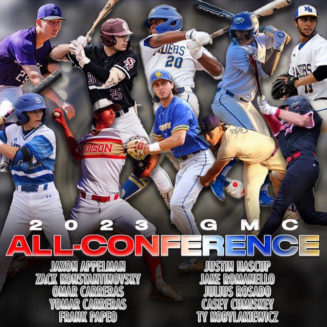 Congratulations to the 10 Baseball Warehouse players who were named to the GMC All-Conference team for the 2023 High School Season by the GMC Coaches Association!