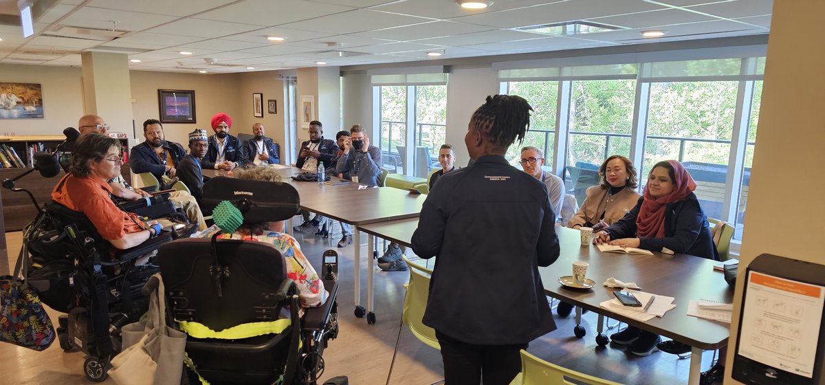 Thank you for touring Inclusio! Today we had the pleasure of touring the Duke of Edinburgh Commonwealth Study Conference.
#CSC2023  #accessiblehousing #accessibilitymatters #accessibilityforall #barrierfree #community #wheelchairfriendly #disabilityawareness #accessiblecanada
