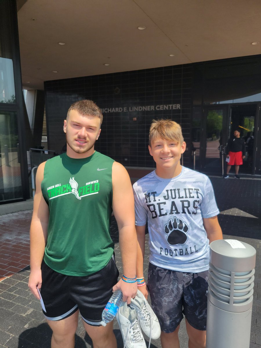 GabeUhlir's tweet photo. Had fun at @GoBearcatsFB camp today with my older brother @GavinUhlir https://t.co/nO7mlBLC0c