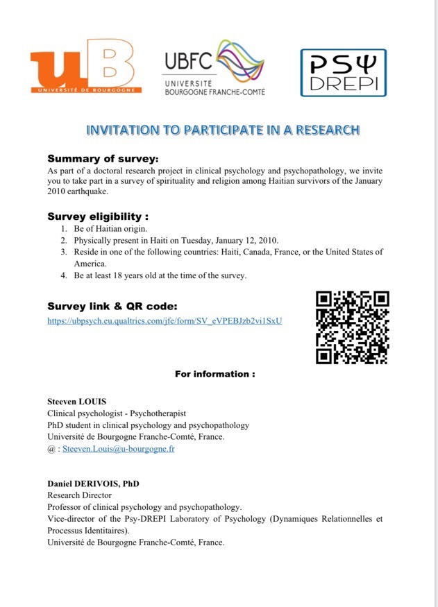 SteevenLLOUIS's tweet image. Lien de participation : ubpsych.eu.qualtrics.com/jfe/form/SV_eV…