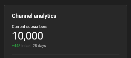 Mr_Lurch's tweet photo. It happened. I finally go there.
A MASSIVE THANK YOU to all my subscribers, viewers, and of course my Patrons.
#10000subs https://t.co/kweQlFXy5L