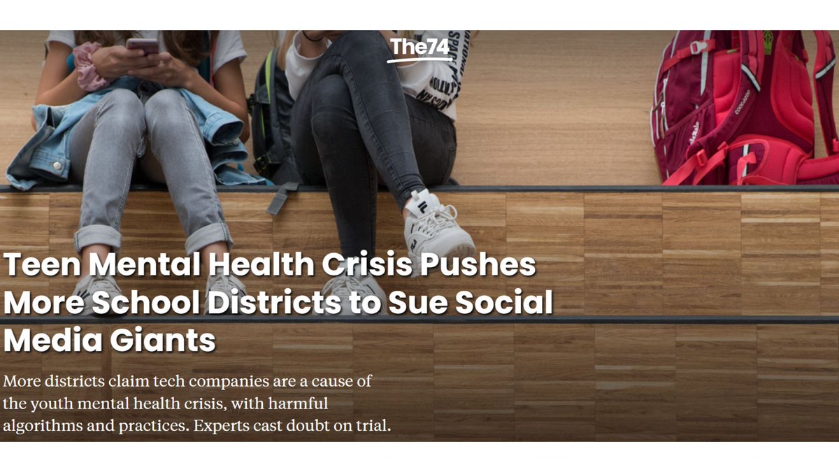 digimentors's tweet photo. 2/9 Featured in @Sree's newsletter is an article by @marimcmurdock for @The74 highlighting several lawsuits against social media giants.

Read more:
https://t.co/SIBN3PSEHC

#SreesSundayNote #TeenMentalHealth #SocialMediaActivist https://t.co/HrtkqgI6ZG