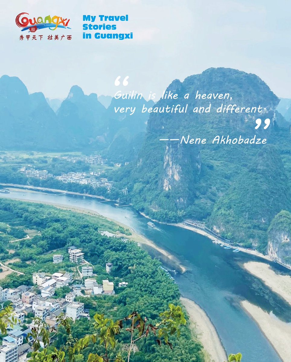 Splendors_of_GX's tweet photo. [#TravelGuangxi] If you have the chance to come to #Guilin, #guangxi, where would you go? #Longji Rice Terraces, #Xingping Ancient Town, #Yulong River, or #Yangshuo West Street? Let's take a look at how Nene Akhobadze planned her #trip to Guilin. 

More pics are coming soon! https://t.co/j2KOohoIQS