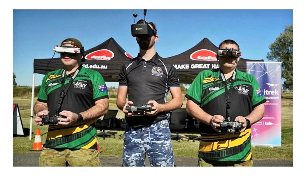 AUADRT's tweet photo. “I am continually impressed by and incredibly proud of our #DroneRacing pilots, who are fantastic ambassadors for Army and the new and emerging technologies of drone racing, coding and robotics,” @ChiefAusArmy
@TAFEQld #Digitrek roadshow story here:
https://t.co/1D3njrS50v https://t.co/F8uGV5AnVF