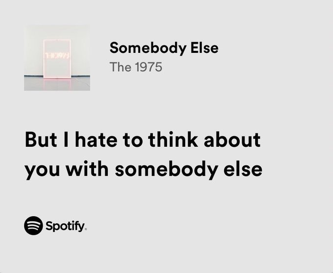 the 1975 / somebody else