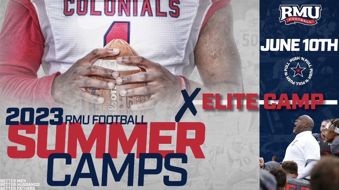 Last chance @ RMU. Hey DB's.....come run fast, plant & drive, track in space, and bump at the line!  Earn that offer!!! #LetsGoBobbyMo

 Sign up here:. rb.gy/aydlid