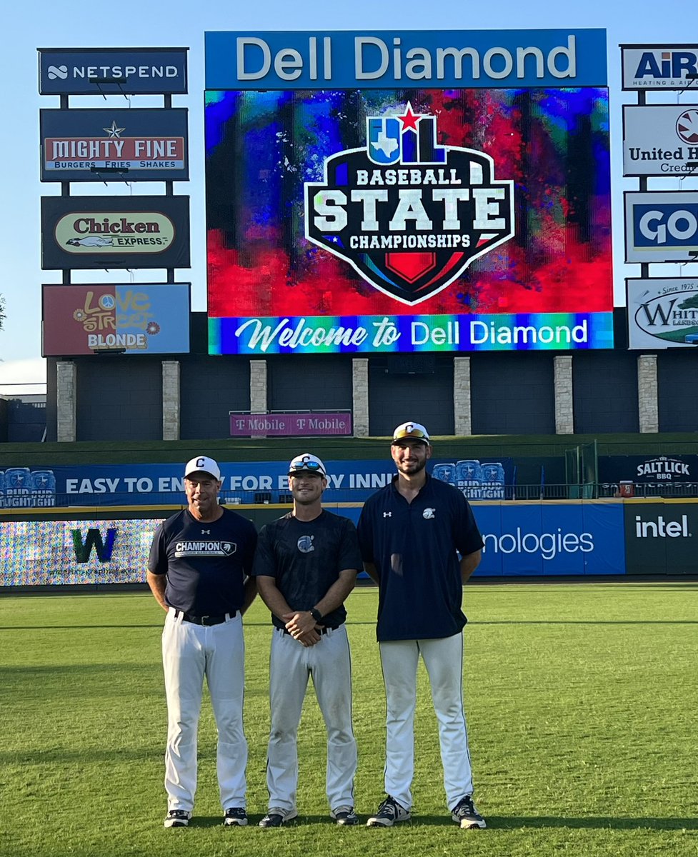 THSBCA's tweet photo. Congratulations to the Coaching Staff and Team from @ChargerBSB  @uiltexas  2023 State Tournament @thsbca #2023state⚾️ https://t.co/Pyma3cL9JV