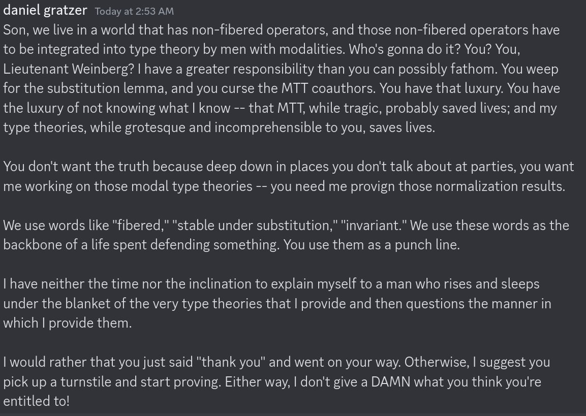 daniel gratzer (@dannygratzer) on Twitter photo Creating some new copy-pasta with <a href="/carloangiuli/">Carlo Angiuli</a> Creating some new copy-pasta with <a href="/carloangiuli/">Carlo Angiuli</a>