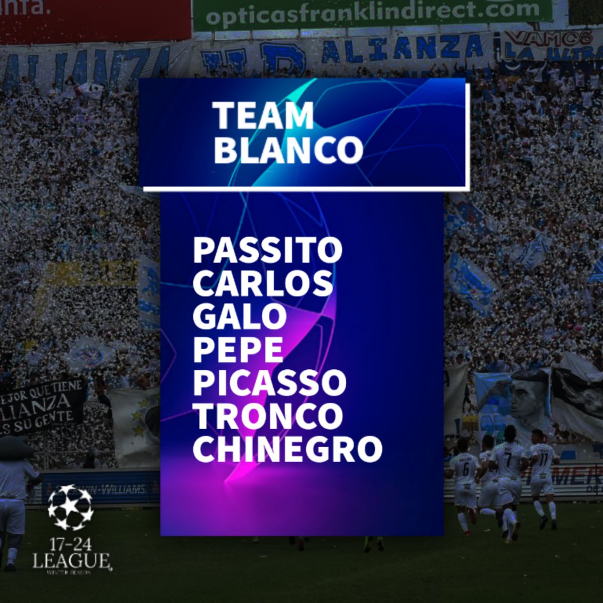 La17_24's tweet photo. #TeamBlanco

Los WHITES buscaran dar una mejor imagen en esta edición. https://t.co/RynRGx6JeK