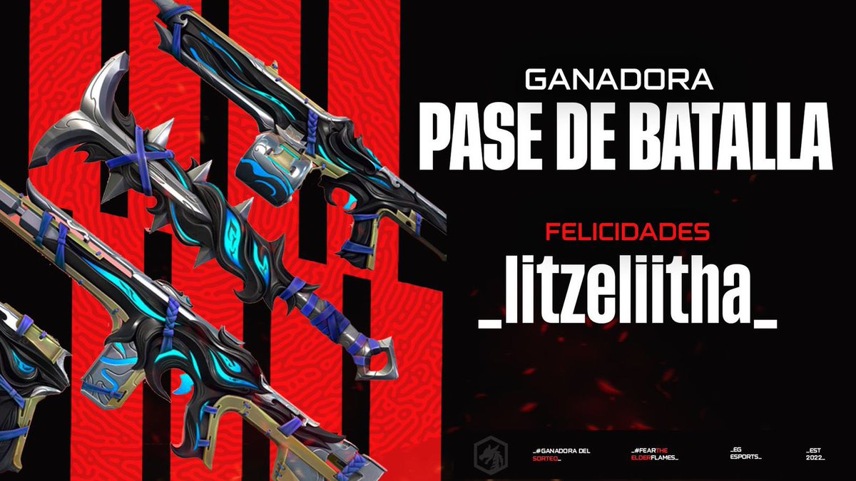 🫡 Lo prometido es deuda 🫡

🚨 ¡ Ganadora Pase de Batalla. ! 🚨

Gracias a todos por participar 🤝

Felicidades @_Iitzeliitha_ 🔥❤️
Esperamos y lo disfrutes mucho 👀

Estén al pendiente…

#EGONTOP🔥