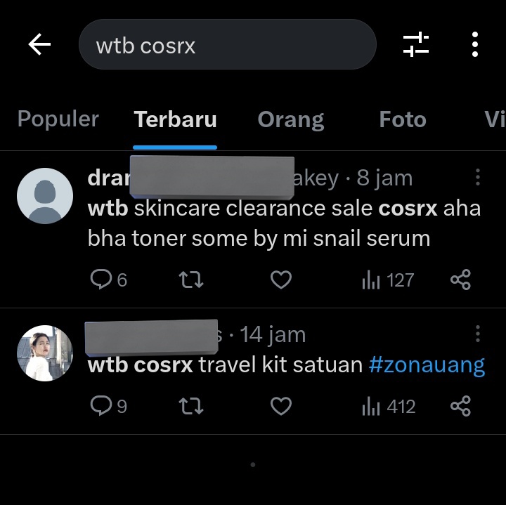 naa mention after dm 📌 on Twitter "Guys ada yg tau gk kenapa waktu search wtb yg muncul cuma