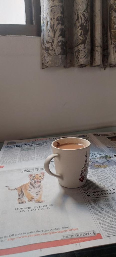 Cup of Joy and the morning dose of news

Its another Good morning 😊💕
