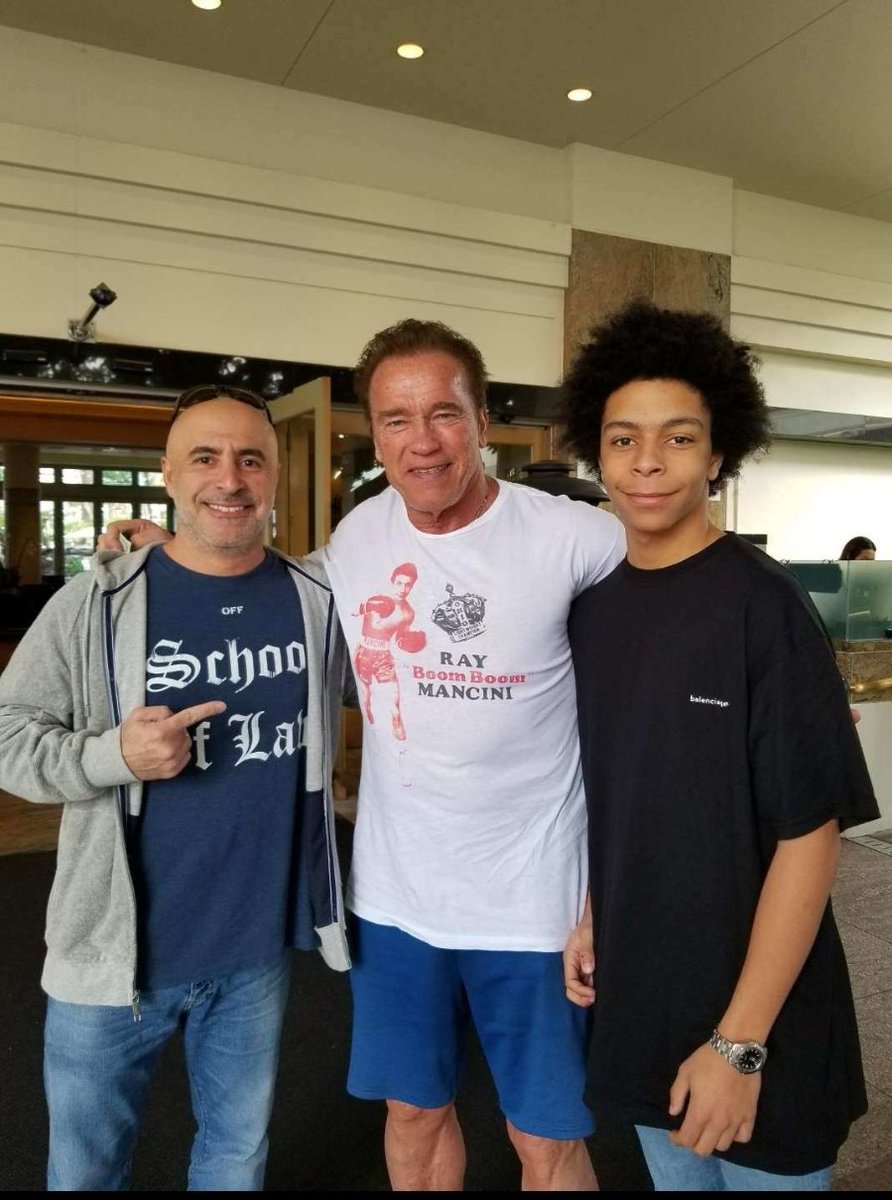 THEREALHQ's tweet photo. @Schwarzenegger An Awesome Day when we first met @Schwarzenegger! and you've helped us so much since then! THANK YOU! https://t.co/P8vsub0P6e