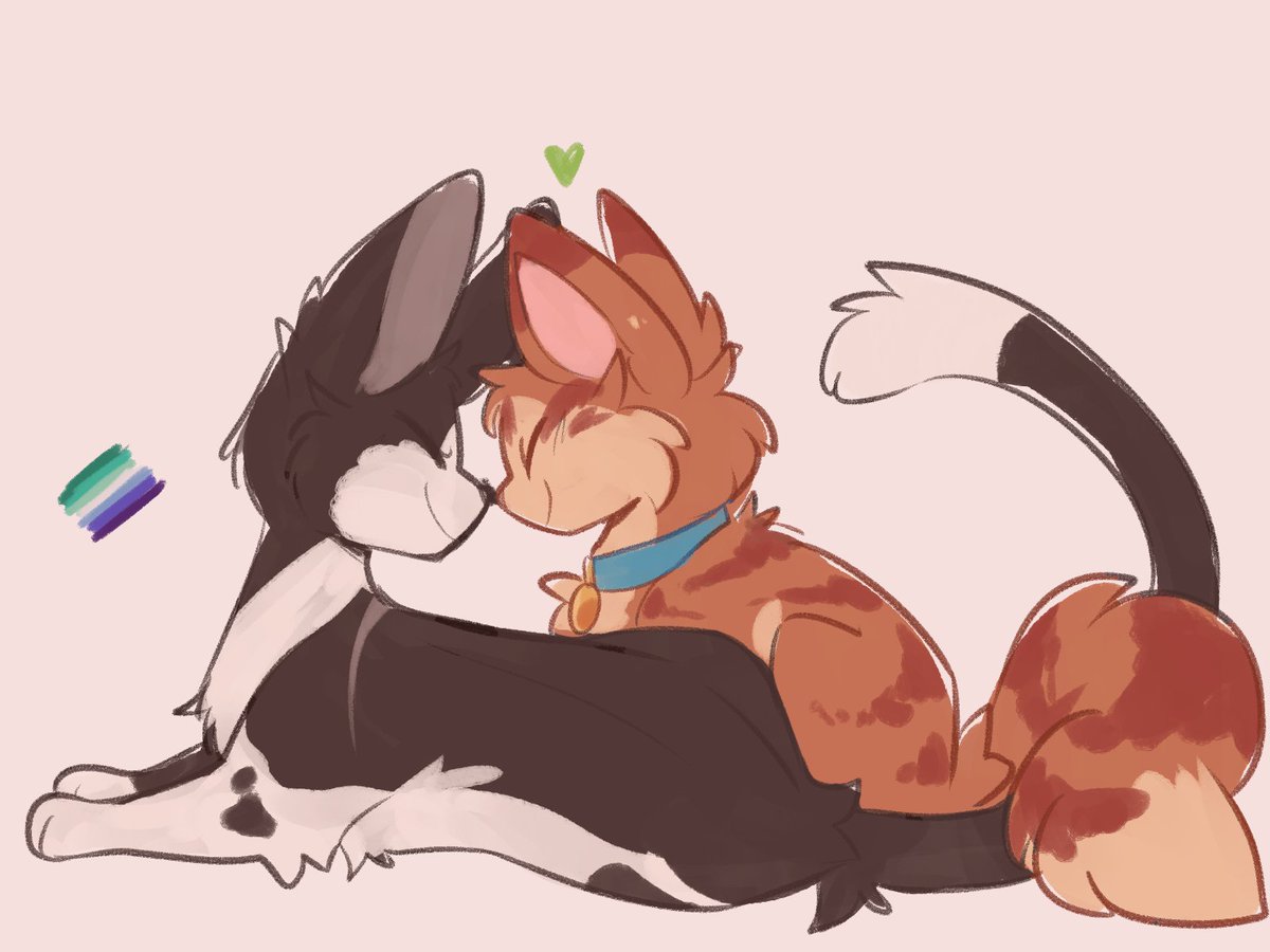 lunariumn's tweet photo. Happy pride month have some gay cats 🫡 #mothpool #firegrey #talljake https://t.co/2CSNy2BJt2