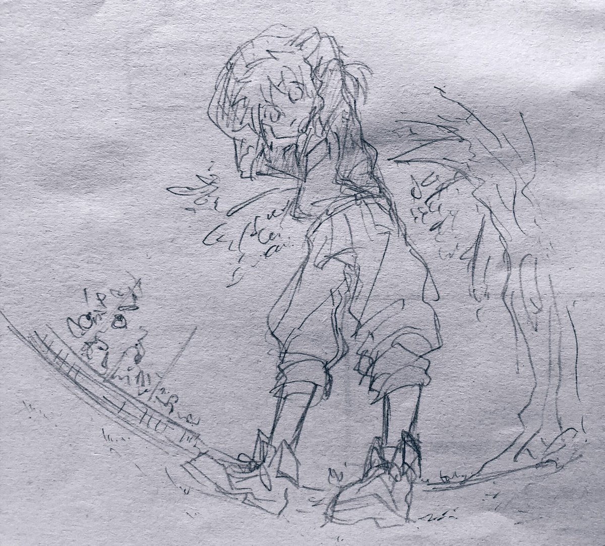 魚眼もどきみたいな構図は昔からずっ〜〜と好き これはウン年前の絵たち