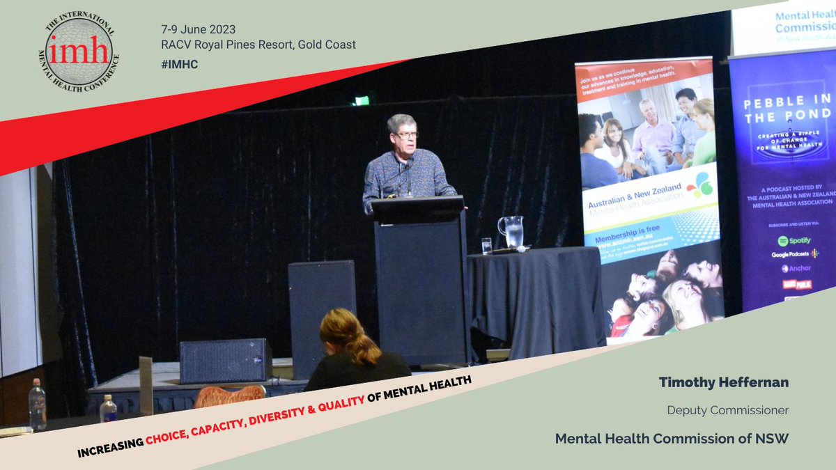 anzmha's tweet image. ,@timheffo on 'Exploring Self-Stigma in Rural Areas of NSW and Possible Ways to Address It' at #IMHC