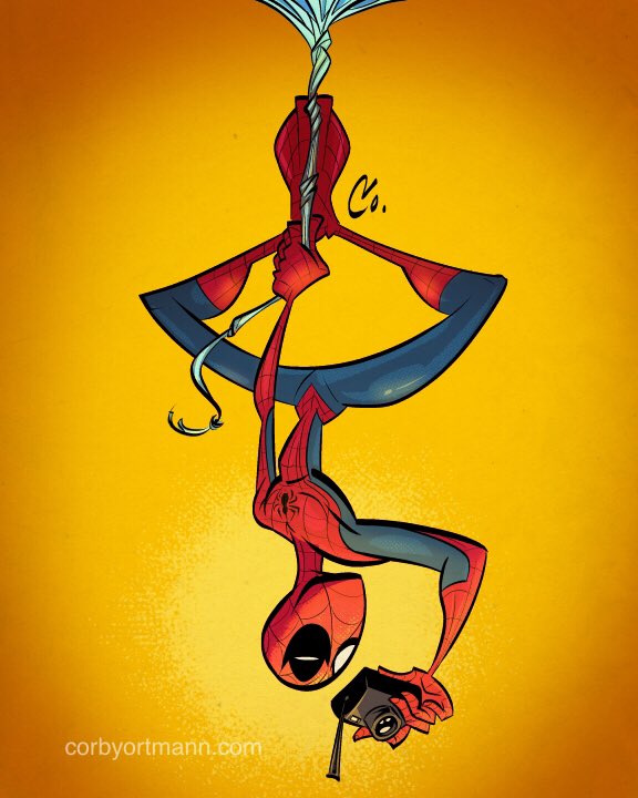 corbyortmann's tweet photo. Along came some spiders. #SpiderVerse https://t.co/bEASHoXwu6