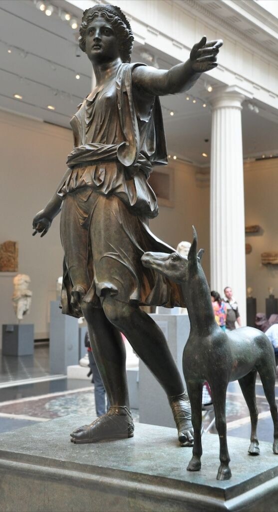 Artemis and the Stag is an early Roman Imperial or Hellenistic bronze sculpture of the ancient Greek goddess Artemis. In June 2007 the Albright-Knox Art Gallery placed the statue into auction; it fetched $28.6 million, the highest sale price of any sculpture at the time [104…